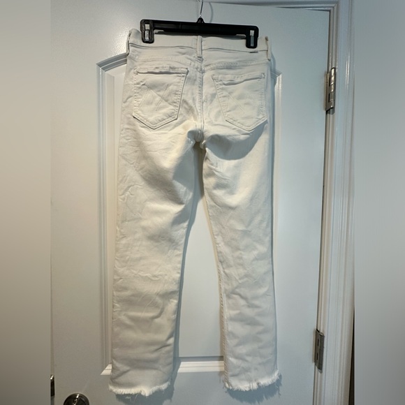Mother ‘The Rascal Ankle Snippet’ Jean in Cream - Picture 6 of 8